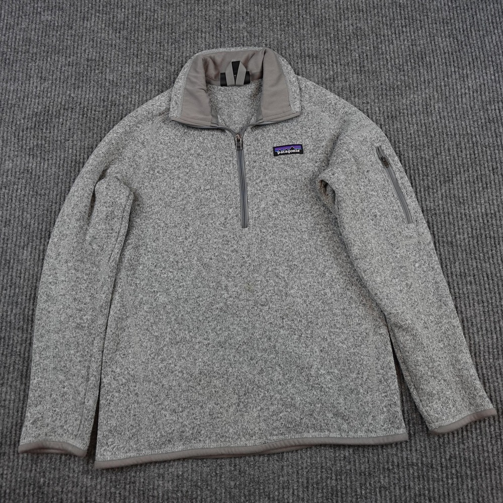 Patagonia Better Sweater Fleece 1/4 Zip Womens XS Gray Heather Pullover 25618